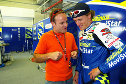 Rubens Barichello avec Sete Gibernau, Telefónica Movistar Honda
