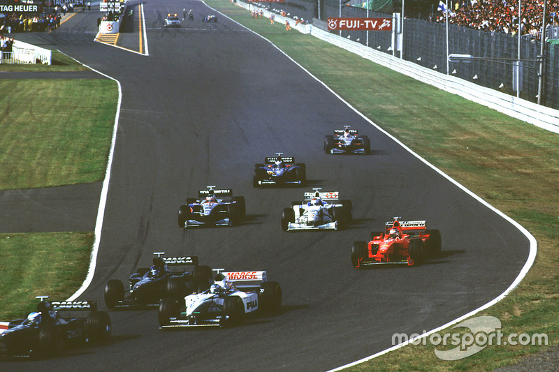 Michael Schumacher, Ferrari, lors du départ