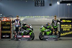 Jonathan Rea, Kawasaki Racing and Kenan Sofuoglu, Puccetti Racing, Worldchampions in WSBK and WSSP