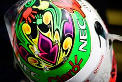 Le casque de Sergio Perez, Sahara Force India F1