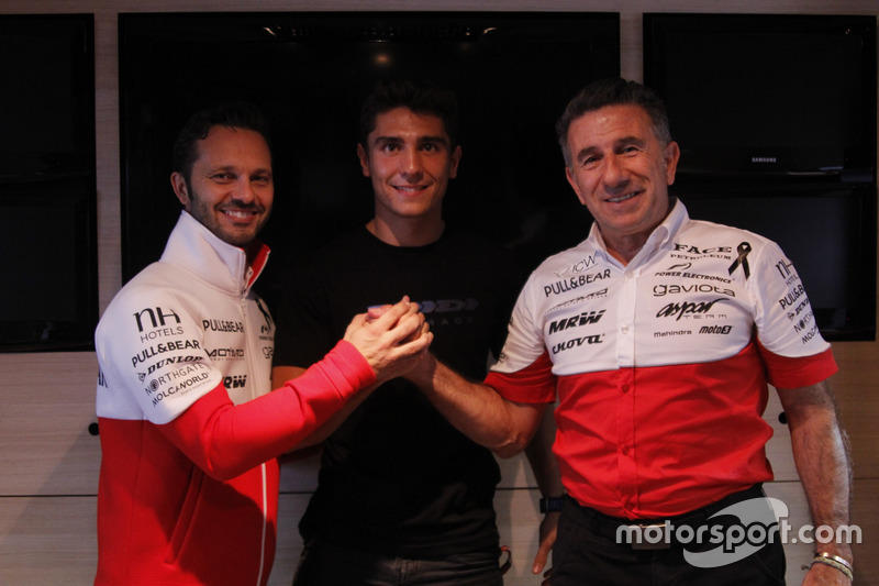 Albert Arenas dan bos Aspar Mahindra, Jorge Martinez