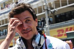 Toto Wolff, Mercedes AMG F1 Shareholder and Executive Director on the grid