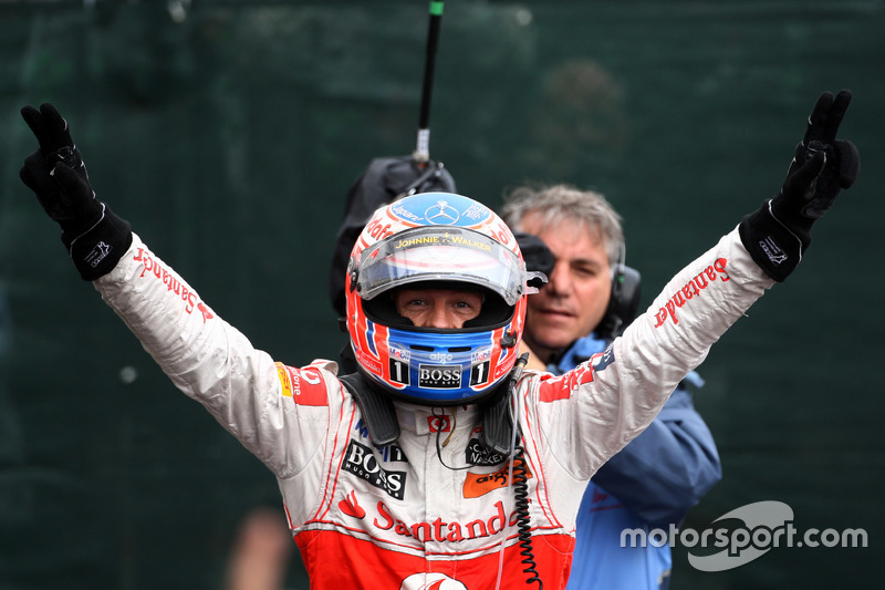 Race winnaar Jenson Button, McLaren Mercedes