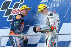 Podyum: Kazanan Brad Binder, Red Bull KTM Ajo, üçüncü Francesco Bagnaia, Aspar Team Mahindra Moto3