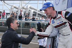 Cairoli sul podio di gara 1 della Carrera Cup Italia a Monza