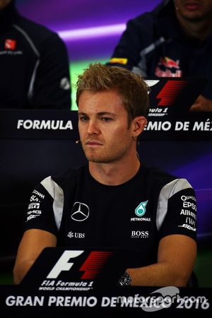 Nico Rosberg, Mercedes AMG F1 in the FIA Press Conference