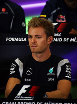 Nico Rosberg, Mercedes AMG F1 in the FIA Press Conference