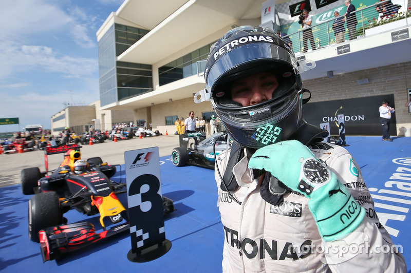 Segundo, Nico Rosberg, Mercedes AMG F1 celebra