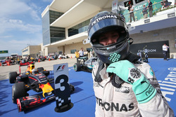 Second place Nico Rosberg, Mercedes AMG F1 celebrates in parc ferme