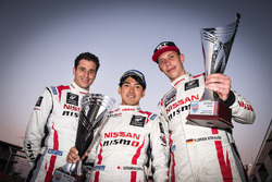 Second place Rick Kelly, Katsumasa Chiyo, Florian Strauss, Nissan Motorsports