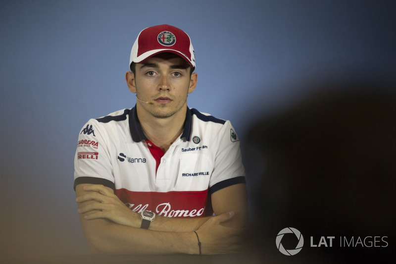 Charles Leclerc, Sauber en conférence de presse