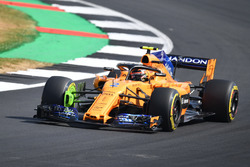 Stoffel Vandoorne, McLaren MCL33 avec de la peinture flo-vis sur le frein avant