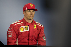 Kimi Raikkonen, Ferrari, en conférence de presse