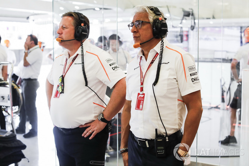 Zak Brown, PDG de McLaren Racing avec Michael Latifi, actionnaire de McLaren