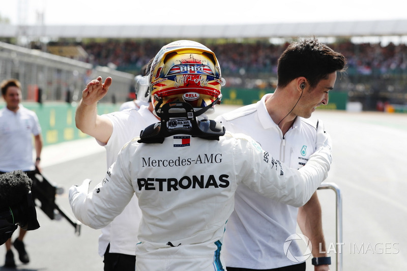 Le poleman Lewis Hamilton, Mercedes AMG F1