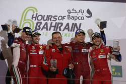 Podio LMGTE Pro: al secondo posto James Calado, Alessandro Pier Guidi, AF Corse