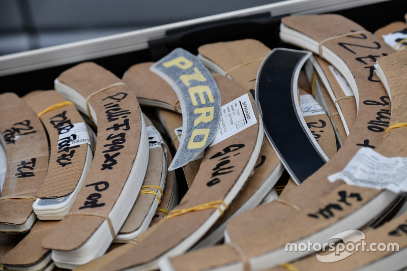 Pirelli tyre stickers