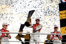 Champions Podium: Champion René Rast, Audi Sport Team Rosberg, Audi RS 5 DTM, second place Mattias Ekström, Audi Sport Team Abt Sportsline, Audi A5 DTM, third place Jamie Green, Audi Sport Team Rosberg, Audi RS 5 DTM