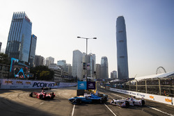 Jerome D'Ambrosio, Dragon Racing leads Sébastien Buemi, Renault e.Dams & Neel Jani, Dragon Racing