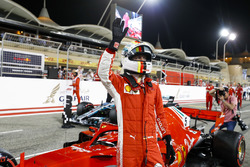Sebastian Vettel, Ferrari, viert zijn pole naar kwalificatie