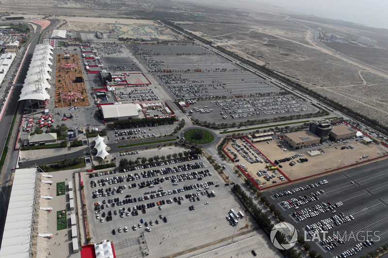 Vista aérea del circuito internacional de Bahrein