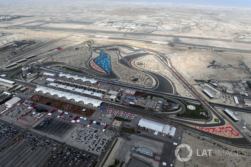 Vista aérea del circuito internacional de Bahrein