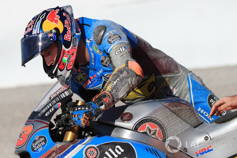 Jack Miller, Estrella Galicia 0,0 Marc VDS after the crash
