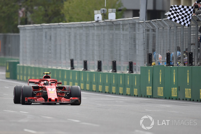 Tweede plaats, Kimi Raikkonen, Ferrari SF71H