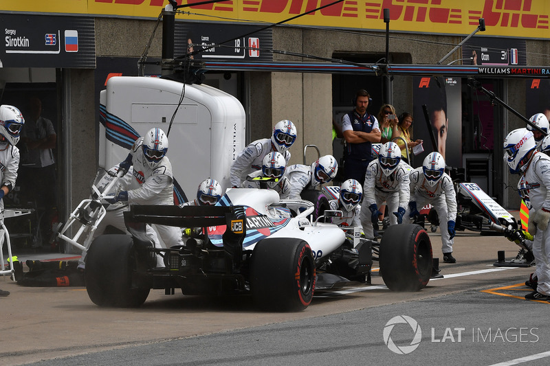 Sergey Sirotkin, Williams FW41 au stand