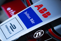 ABB, Jullus Bar, Formule E logos on the nose of the car of Maro Engel, Venturi Formula E