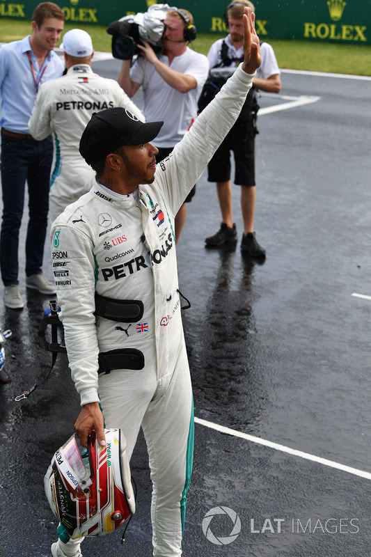 Lewis Hamilton, Mercedes-AMG F1 celebrates in parc ferme