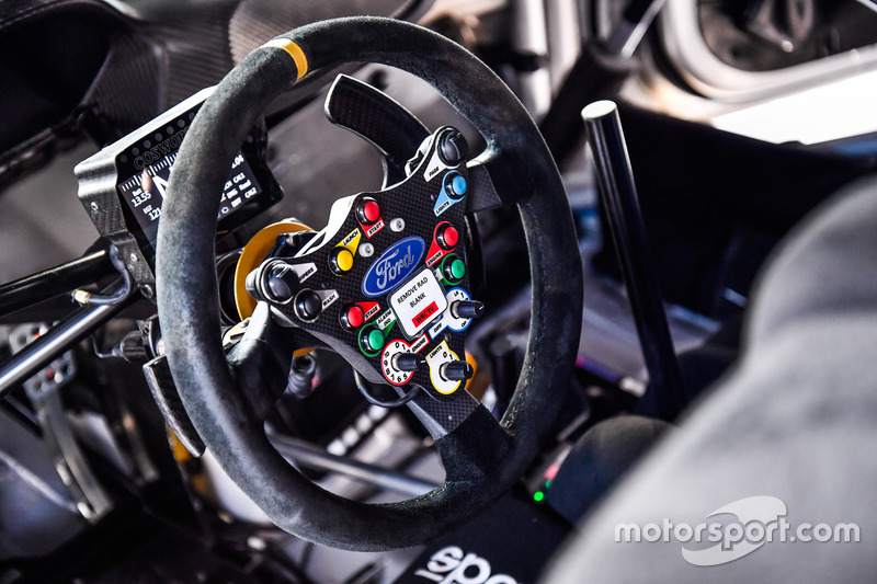 M-Sport Ford steering wheel detail