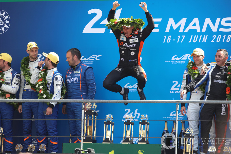 LMP2 podio: Roman Rusinov, G-Drive Racing