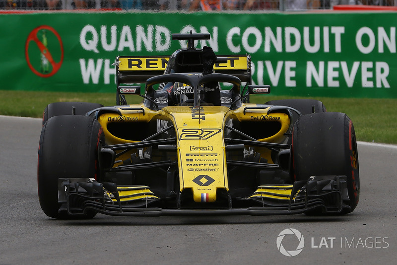 Nico Hulkenberg, Renault Sport F1 Team R.S. 18 saluda al final de la carrera