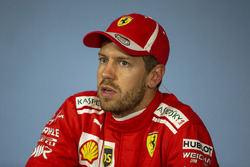 Sebastian Vettel, Ferrari in the Press Conference