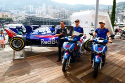 Toyoharu Tanabe, Director Técnico de F1, Honda, Brendon Hartley, Toro Rosso y Pierre Gasly, Toro Rosso