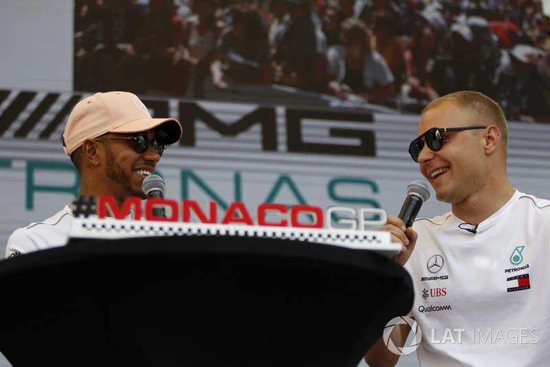 Lewis Hamilton, Mercedes-AMG F1 and Valtteri Bottas, Mercedes-AMG F1