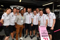 Alfonso Ribeiro, with Force India F1