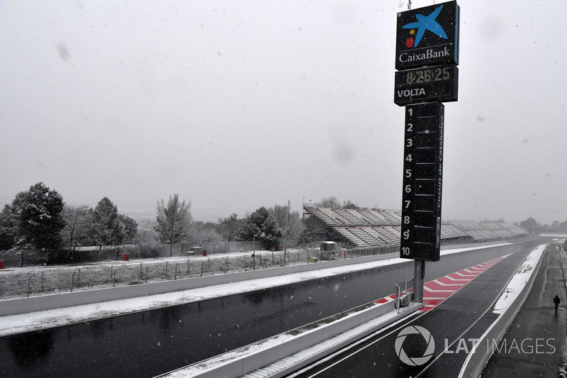 Circuit de Barcelona nevado