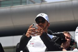 Lewis Hamilton, Mercedes-AMG F1 tijdens de rijdersparade