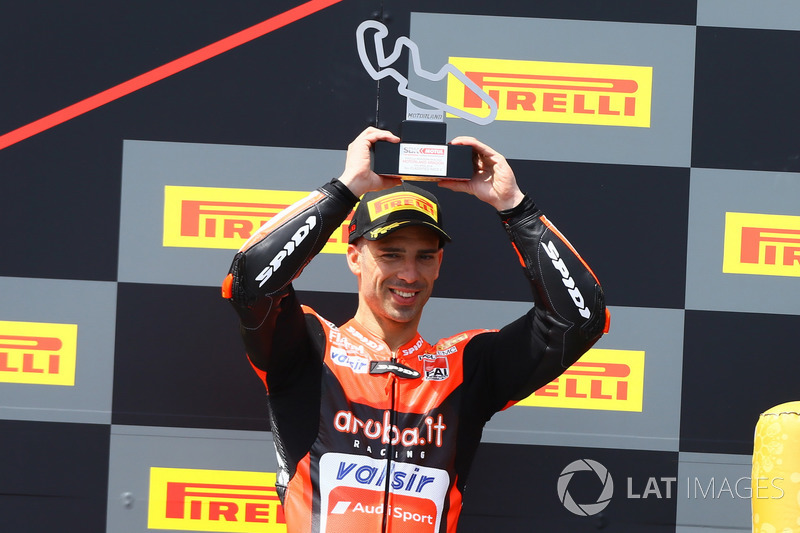 Podio: Marco Melandri, Aruba.it Racing-Ducati SBK Team
