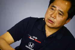 Toyoharu Tanabe, F1 Technical Director, Honda, in the team principals' press conference