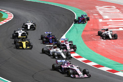 Серхио Перес, Sahara Force India F1 VJM11, Шарль Леклер, Alfa Romeo Sauber C37, Эстебан Окон, Sahara Force India F1 VJM11, Нико Хюлькенберг, Renault Sport F1 Team RS18, Брендон Хартли, Scuderia Toro Rosso STR13, Лэнс Стролл и Сергей Сироткин, Williams FW41, Маркус Эрикссон, Alfa Romeo Sauber C37, Пьер Гасли, Scuderia Toro Rosso STR13