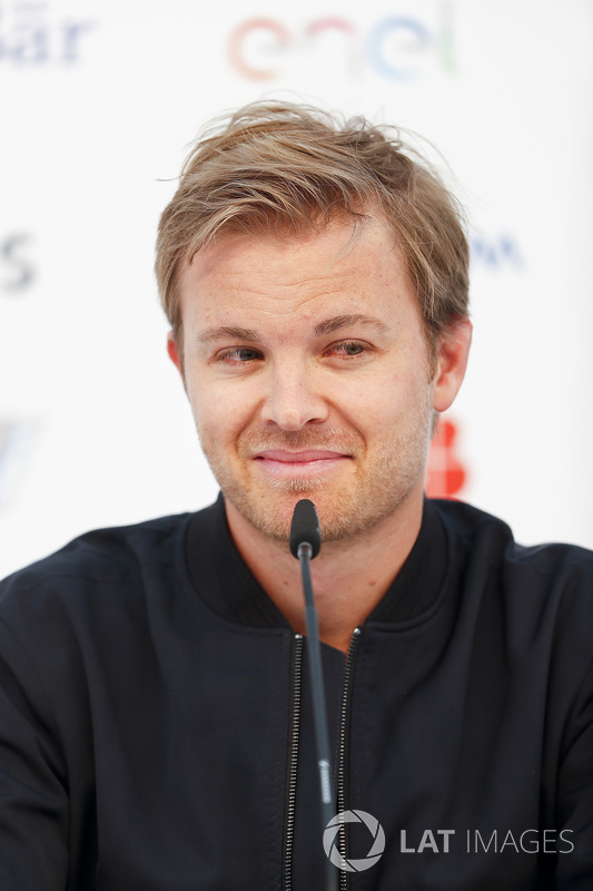 Nico Rosberg, Formula E investor, Hugo Boss Ambassador, in the press conference