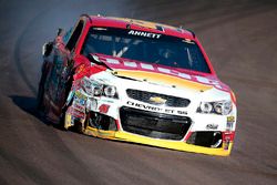 Michael Annett, HScott Motorsports Chevrolet after the crash