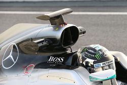 Nico Rosberg, Mercedes AMG F1 W07,  l'air box