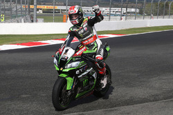 Le vainqueur et Champion du monde 2017 Jonathan Rea, Kawasaki Racing