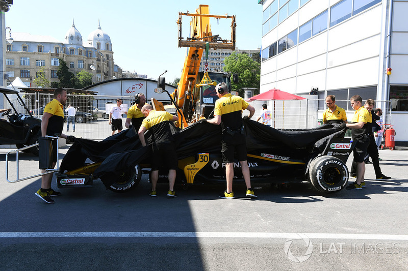 The car of Jolyon Palmer, Renault Sport F1 Team RS17