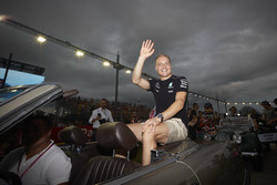 Valtteri Bottas, Mercedes AMG F1, nella drivers parade