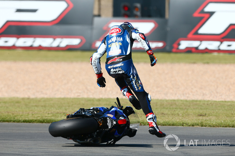 Michael van der Mark, Pata Yamaha, crash